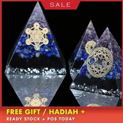 AURAREIKI Orgonite Aogen Natural Crystal Energy Pyramid Decoration Aowei Energy Generator Helps Soothe The Soul Process Resin AURAREIKI Orgonite Aogen Natural Crystal Energy Pyramid Decoration Aowei Energy Generator Helps Soothe The Soul Process Resin