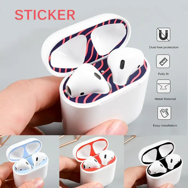 

Wireless Bluetooth Headset Stickers Film for Apple AirPods Stickers Inside Cover Protective Film for Stickers for Apple Airpods