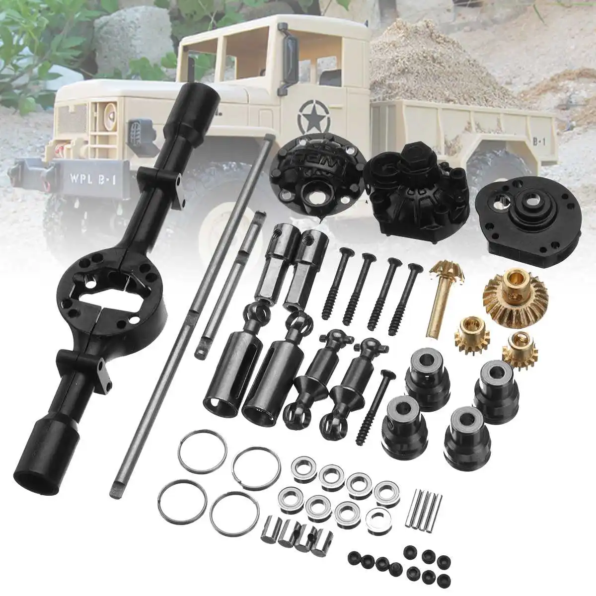 Обновленные детали для среднего мостового моста металлические аксессуары OP WPL B16
