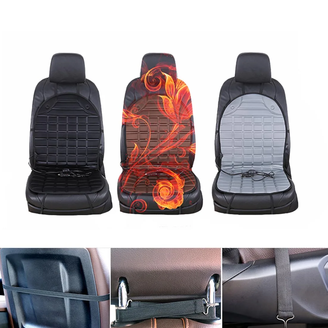 

Dongzhen 12V Heated Car Seat Cushion Cover Seat ,Heater Warmer , Winter Household Cushion cardriver heated seat cushion 1pcs