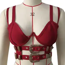 Crop Tops Sexy Bandage Top for Women Clubwear Black Spaghetti Strap Cut Out Night Out Club Tops with Buckle cut out spaghetti strap bikini set