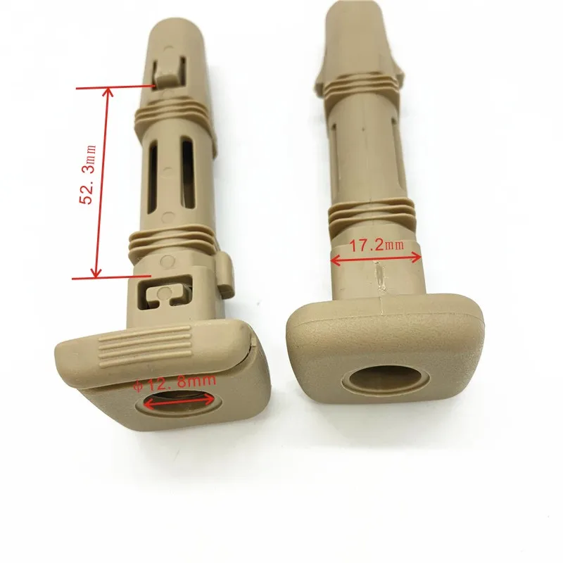Car Seat Headrest Guide Rectangle Head Square Tube Inside Diameter 12.8 mm