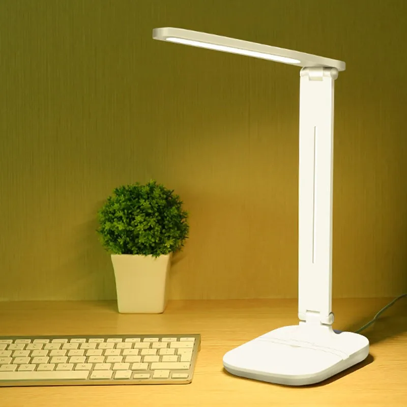 

7W 24 LEDs Eye Protect Book Light Stepless Dimmable Foldable LED Table Lamp USB Powered Touch Sensor Control Reading Desk Lamp