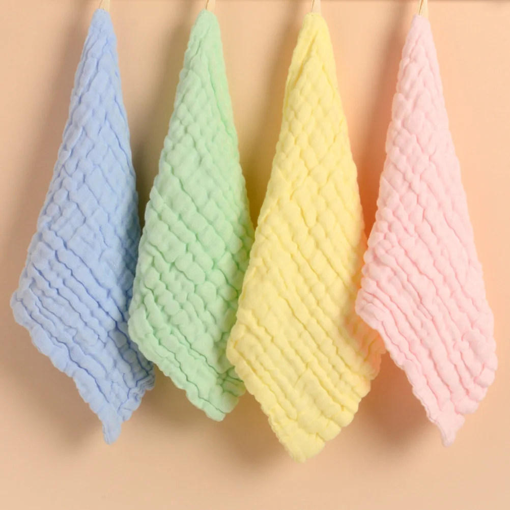 

Pure Cotton Absorbent Square Gentle Saliva Wiping Six Layers Gauze Burp Cloth Face Hand Baby