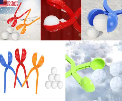 

Snowball Maker Winter Keep Hand Warm Funny Toys Throw Snow Ball Fight Clip Snowballs Fight Outdoor Sport Toy Random Color