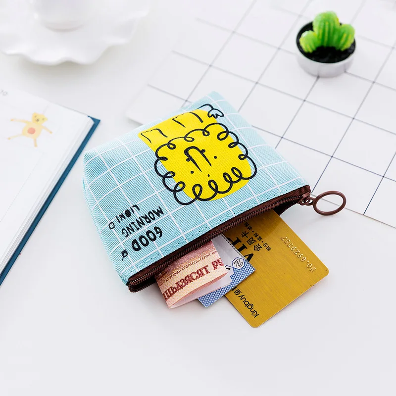 Mini Children s Pocket Wallets Coin bags Lovely Cartoon Animal coin purse kids Small Change Pouch Zipper Wallet Key Card Holder