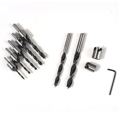 

1 комплект трехточечных древесных Сверл с потайной головкой, сверла для развертывания, деревообрабатывающие фаски, направленные сверла, высокоскоростная стальная дрель