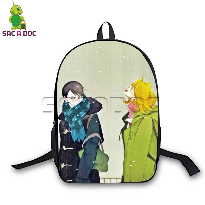 

Hot Anime Doukyuusei Love Backpack for Teenagers Boys Girls School Bags Daily Travel Rucksack Students Large Book Bags
