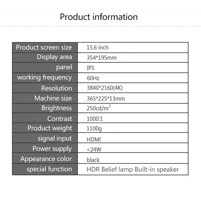 18,4/15,6 дюймов HDR+ 4K Портативный монитор ips поддержка PS4PRO переключатель компьютера расширенный 1080P для ноутбука Настольные игровые принадлежности