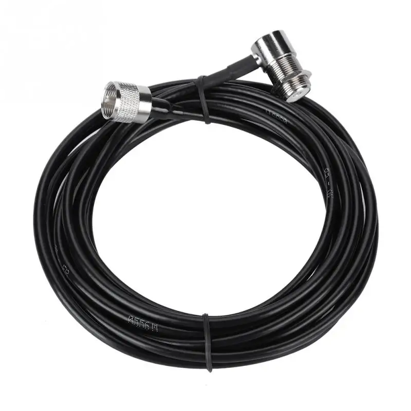 Black Coaxial Cable Antenna Extension Cable Connector 5M Antennas 2019 new stylein TV Antenna