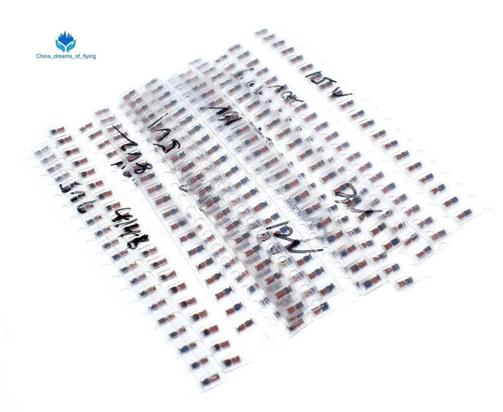 Завеса LL34 SMD зенеровские пакет диодов 1/2W 3v 24v 15 видов * 20 штук = 300 шт. 1N4148
