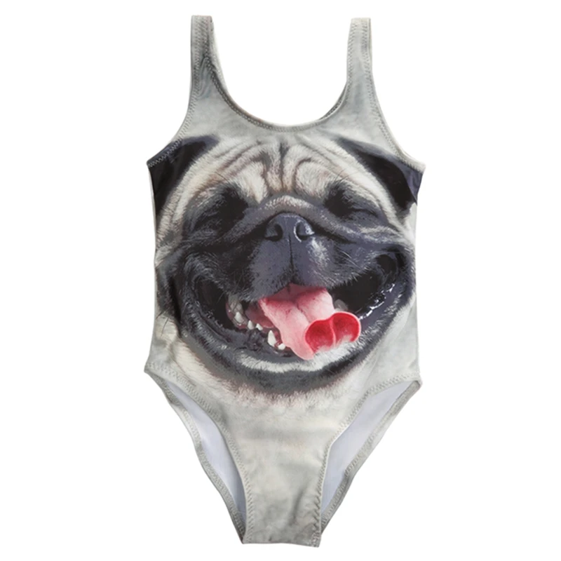 

Baby Swimming Clothing 2018 Kids Girls Dog Summer Bodysuits Swimwear Cute Animal Swimming Bathing Suit Swimsuit Clothes 3-10Year