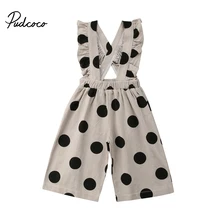 Pudcoco для маленьких девочек 2 Цвет Популярные одноцветные женские босоножки с застежкой милый комбинезон с оборками со скрещиванием сзади топы, боди, комбинезон, одежда, наряд на возраст от 0 до 5 лет