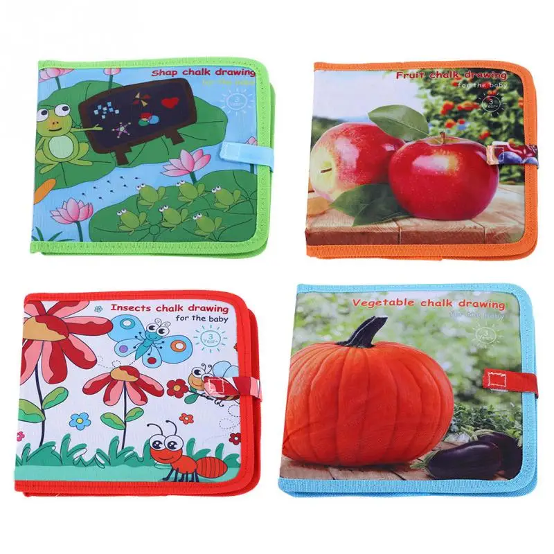 Reusable Children Chalk Doodle Book With Chalk Pen Drawing Toys