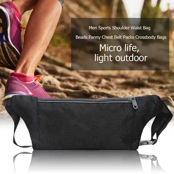

Multifunction Women Men Sports Shoulder Waist Bag Casual Beads Fanny Chest Packs Unisex Portable Phone Money Bag Crossbody Bags