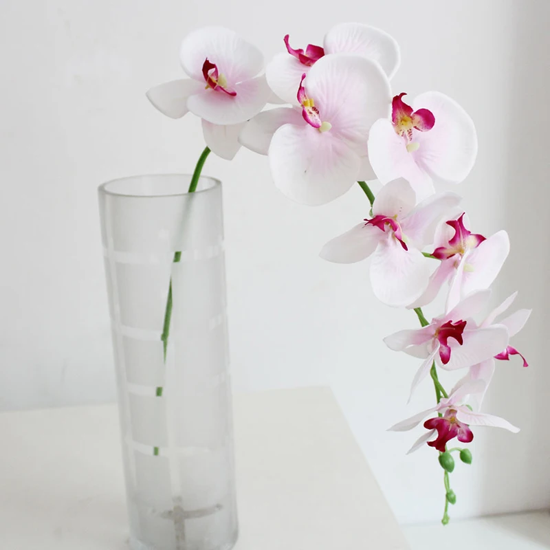1 Bouquet of Artificial Flower High Quality Silk Butterfly Orchid Flower decoration for home wedding dining room table 1 Bouquet of Artificial Flower High Quality Silk Butterfly Orchid Flower decoration for home wedding dining room table