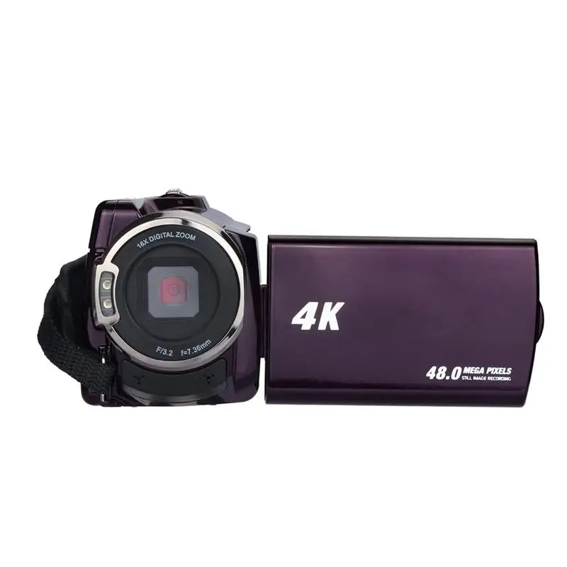

4K Camcorder 48.0MP 60 FPS Ultra HD Digital Cameras with Wifi/Infrared Night Vision Features 3'' LCD Touchscreen Wide Angle Lens