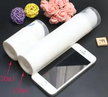 

200pcs PP 150ml airless bottle white color airless pump bottle empty vacuum bottle