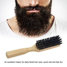 Мужская щетка для бороды, Мужская щетка из голландсокого дерева для волос, расческа для бритья, массаж лица, ручная работа, желтая щетка для усов, уход за телом