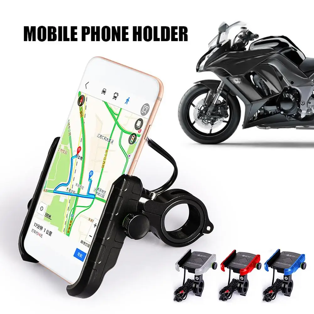 

Cycling Scooter Mobile Phone Holder With USB Charger Fast Charge With Cable Switch Waterproof Phone Stand Wholesale Purchasing