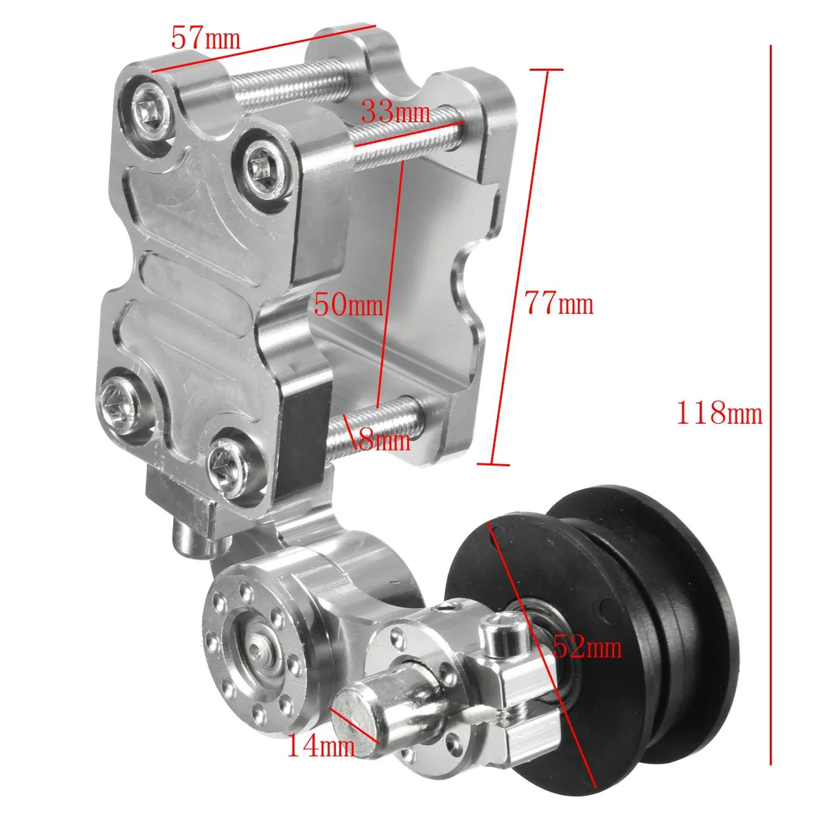 Universal Motorcycle Aluminum Roller Adjuster Chain Tensioner For Chopper ATV Dirt Bike