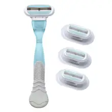 5 шт. комплекты для 3-Слои бритва Красота женский безопасности лезвие бритвы для бритья для удаления волос бритва электрическая бритва для мужчин t бреющая головка прочный