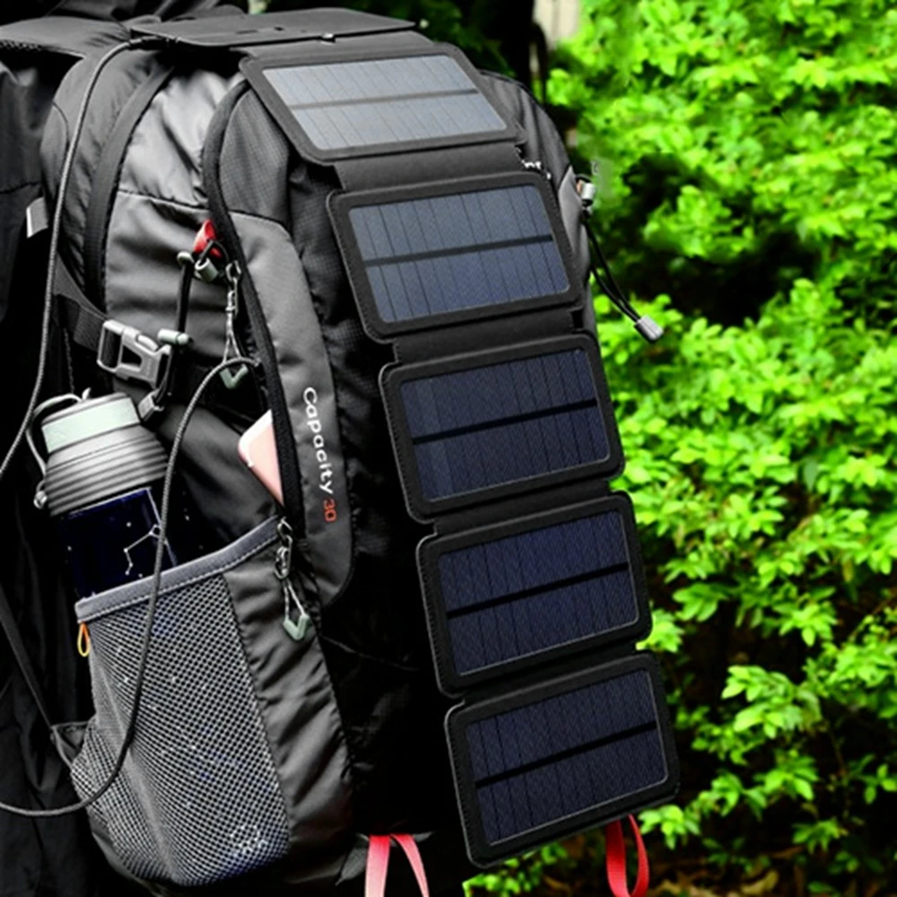 K03 Portable Solar Panels 10W Folding Fast Charger Mobile Power Bank USB Output Devices 5V 2A For Smartphones Outdoor Camping |