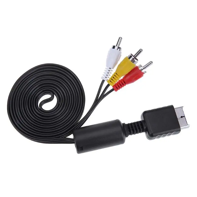 Игровой аудиокабель ALLOYSEED 1 8 м AV кабель для 3 RCA A/V ТВ адаптера провод Sony PlayStation 2 PS2 PS3