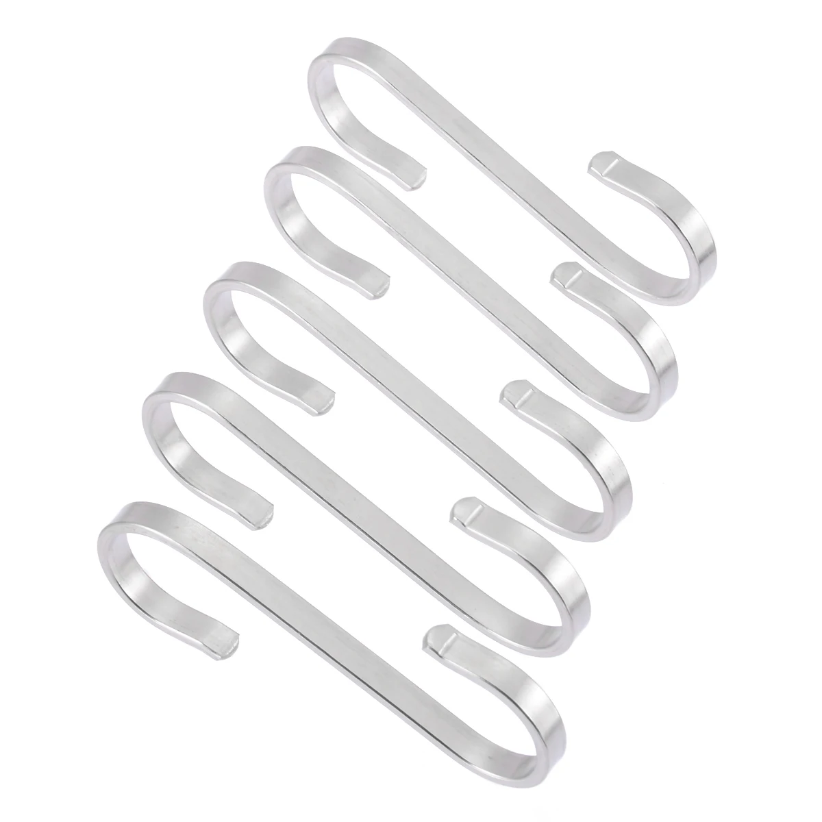 Online Mayitr 10 Pcs Bentuk S Kait Stainless Steel Kait Gantungan Rak Universal Pakaian Penyimpanan Dapur Multifungsi Kait