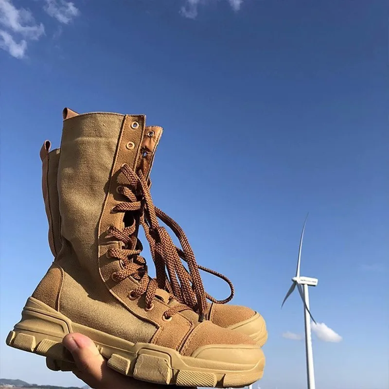 

Spring Autumn Outdoor Female Chalaza Level Comfortable Hunting Hiking Boots Military Wind Keep Warm Woman Tactical Walking Shoes