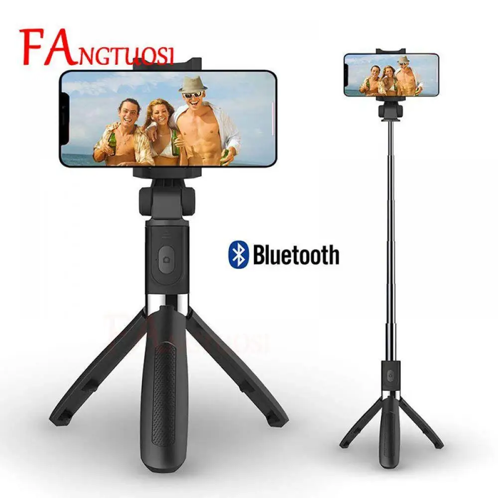 

3 in 1 Wireless Bluetooth Selfie Stick For iPhone 8 X 7 6s Plus Foldable Handheld Monopod Shutter Remote Extendable Mini Tripod