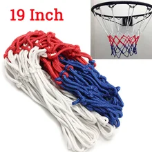 Malla de aro de baloncesto de 6mm, Red de baloncesto duradera, aro neto de Nylon resistente, malla de borde de portería compatible con llantas de baloncesto estándar