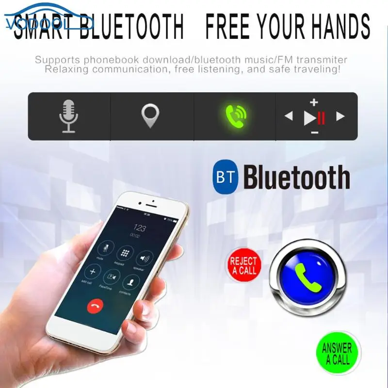 7 дюймовый автомобильный стереопроигрыватель MP5 2 Din Bluetooth MP3 Музыкальный видео