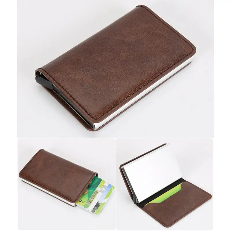 

New Men's Multi-Function Card Package Innovative Aluminum Box Wallet Women's Purse Credit Business ID