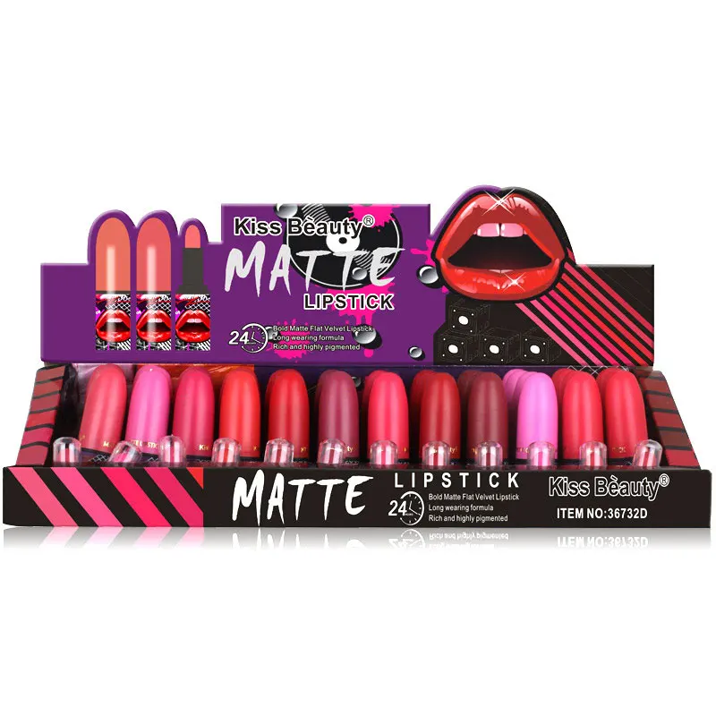 KISSBEAUTY матовая губная помада долговечная Водонепроницаемая легко носить
