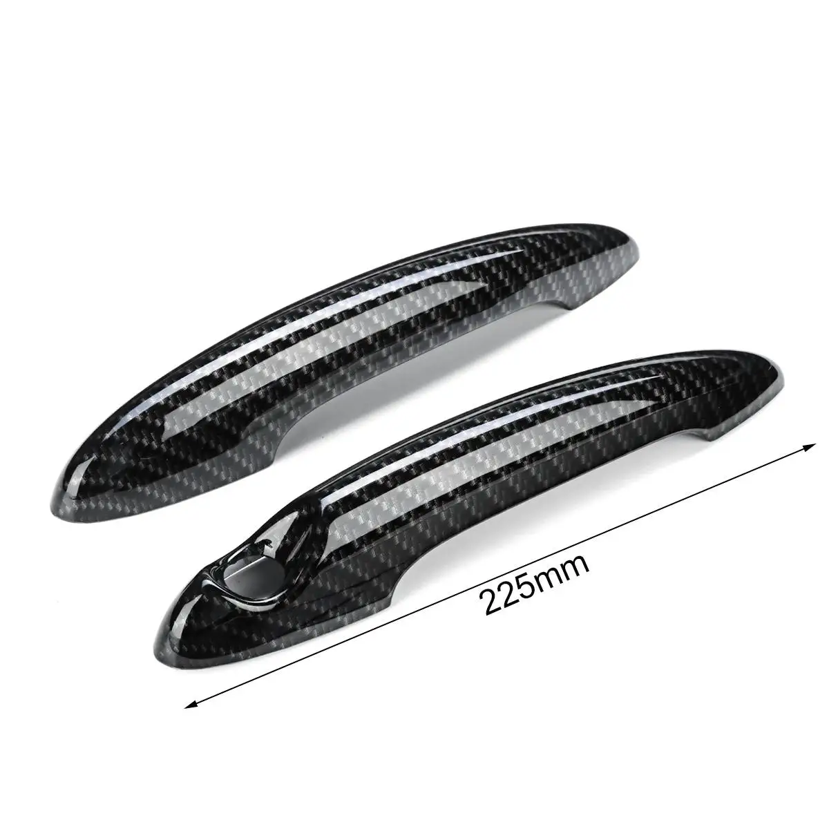 2 piezas estilo de coche Exterior cubierta de la manija de la puerta Trim ABS se adapta para BMW MINI Cooper R50 R53 R56 R55 auto partes exteriores