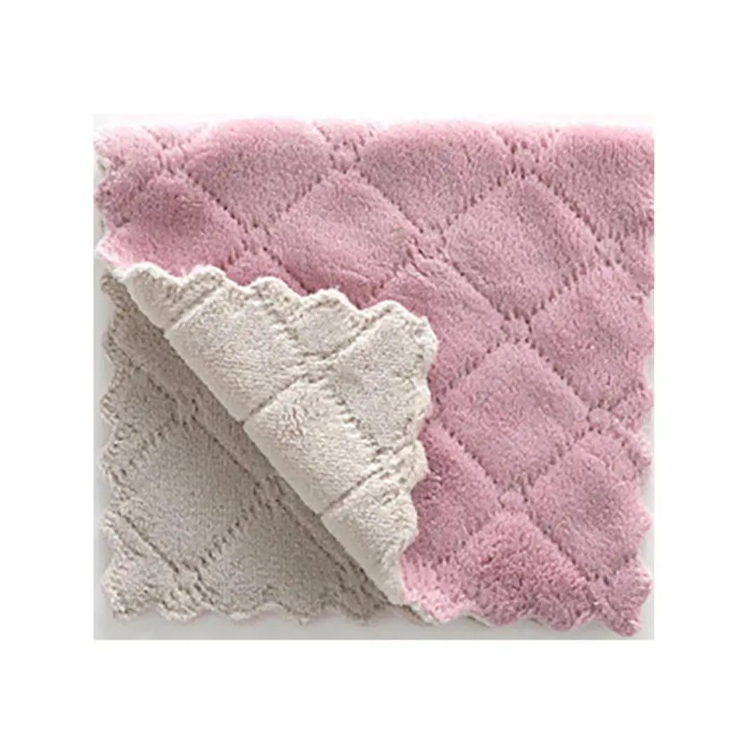 

Kitchen Multipurpose Solid Absorbent Microfiber Towel Casual, Household Dish Cloth Rectangle Rag