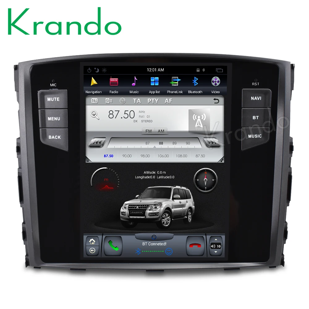Clearance Krando Android 8.1 10.4" Tesla Vertical touch screen car radio player GPS For Mitsubishi Pajero V97 2006-2015 multimedia system 3 Clearance Krando Android 8.1 10.4" Tesla Vertical touch screen car radio player GPS For Mitsubishi Pajero V97 2006-2015 multimedia system 3