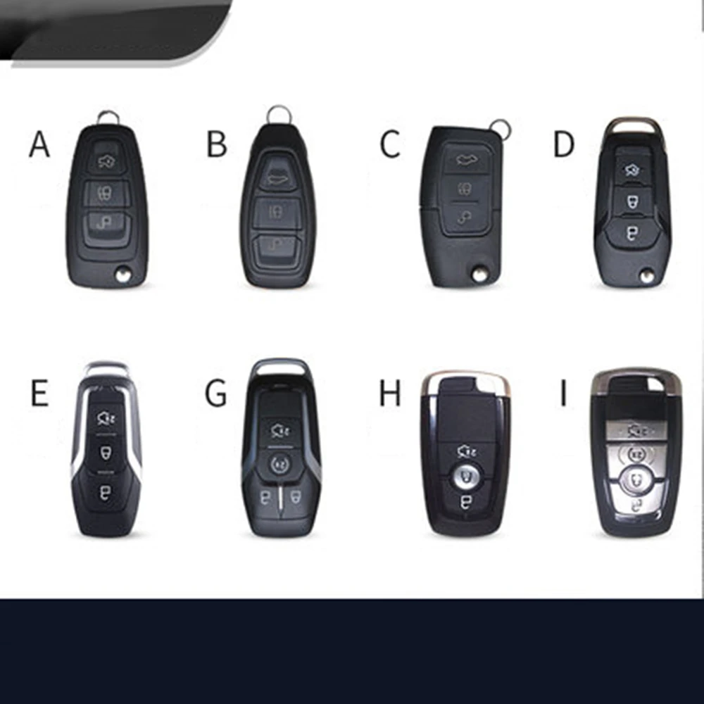 Кожаный чехол для автомобильного ключа брелок Ford Focus 2 3 Mondeo MK3 MK4 Fiesta Kuga Ecosport