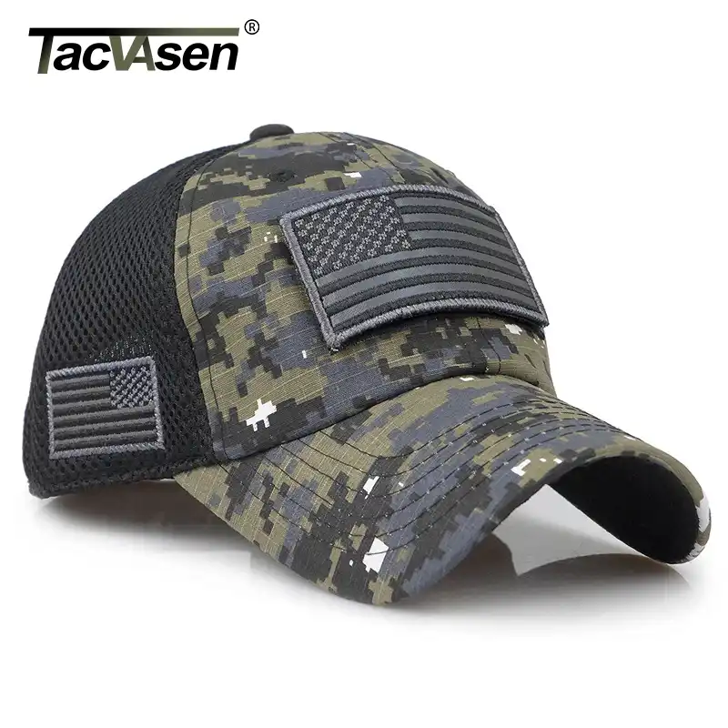 american flag baseball cap military