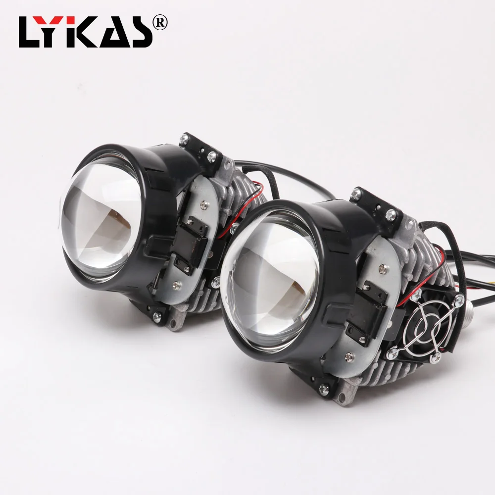 LYKAS Universal Bi Led Projector Lens Car Led Headlights High Low Beam
