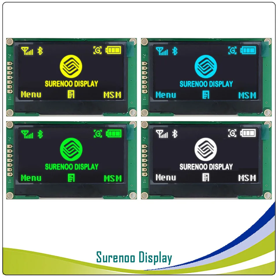 

Real OLED Display, 2.42" 128*64 12864 SPI I2C / IIC Graphic LCD Module Screen LCM Screen SSD1309 Controller