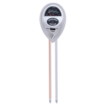 

Soil Moisture Meter - 3 In 1 Soil Test Kit Gardening Tools For Ph, Light & Moisture, Plant Tester For Home, Farm, Lawn, Indoor