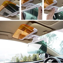 Автомобильный солнцезащитный козырек HD, анти-солнечный свет, ослепительные очки, день, ночное видение, зеркало для вождения, УФ-защита, откидывающееся, прозрачное зеркало для ночного видения