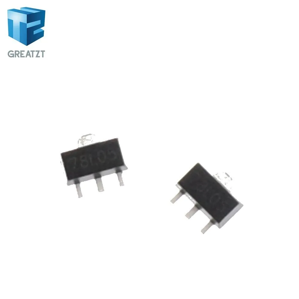 

GREATZT 10PCS/LOT In reel 78L05 5V SOT-89 SMD three terminal voltage regulator voltage stabilizer Good quality and ROHS