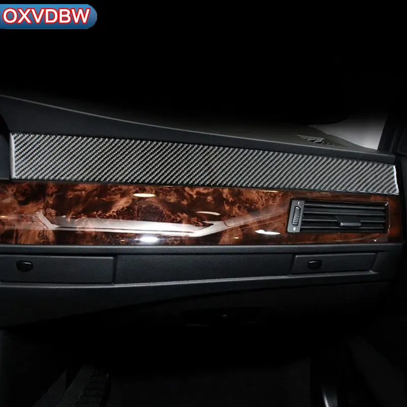 Для BMW E60 5 серии карбоновое волокно внутренняя рамка для приборной панели