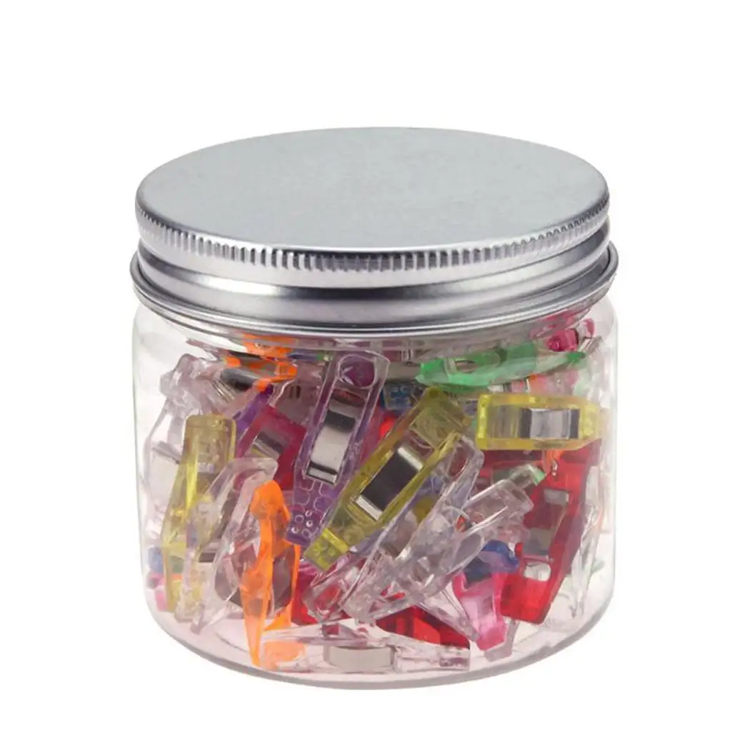 

50Pcs/Set DIY Patchwork Fabric Quilting Hemming Plastic Clips Practical Sewing Tools Multicolor Household Sewing Accessories