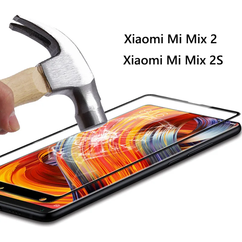 Для Xiaomi Mi Mix 2 2S Защита экрана закаленное стекло твердость 9H полное покрытие
