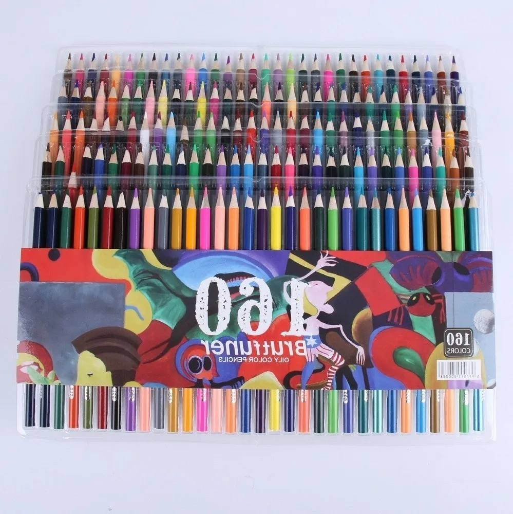 

NEW Durable 160 smooth oily water-insoluble pencil bright comics graffiti color lead school supplies HOT Affordable