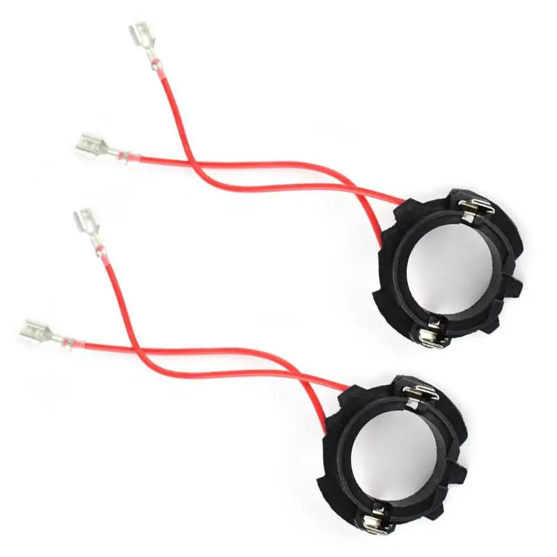 1 пара H7 светодиодный лампы для фар база адаптеры держатели фиксаторы для гольфа 5 MK5 Jetta Автомобильные фары лампы база адаптеры